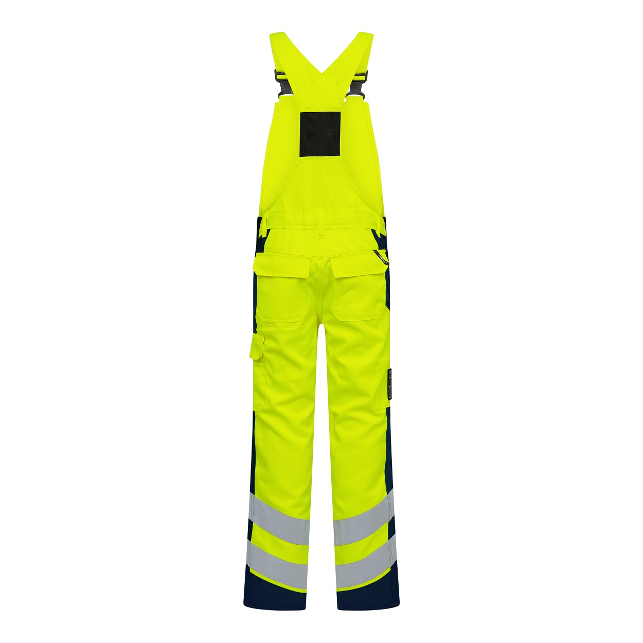 ENGEL Safety+ Latzhose in Gelb/Blue Ink, Größe 106