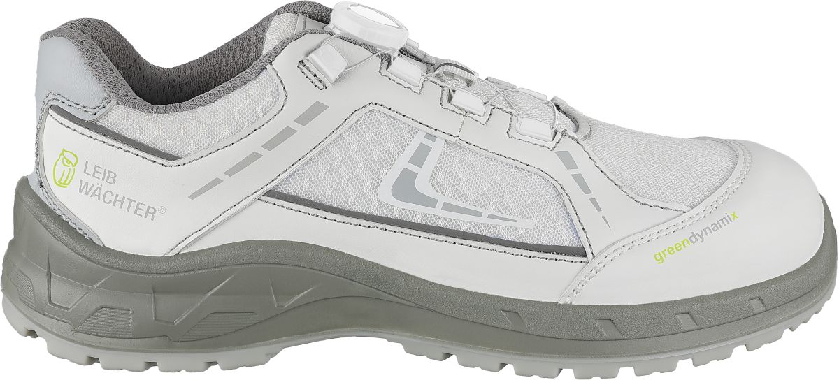Halbschuh L3595 Lyon in Weiß/Grau, Gr. 45 von Leibwächter Halbschuh L3595 Lyon in Weiß/Grau, Gr. 45 von Leibwächter