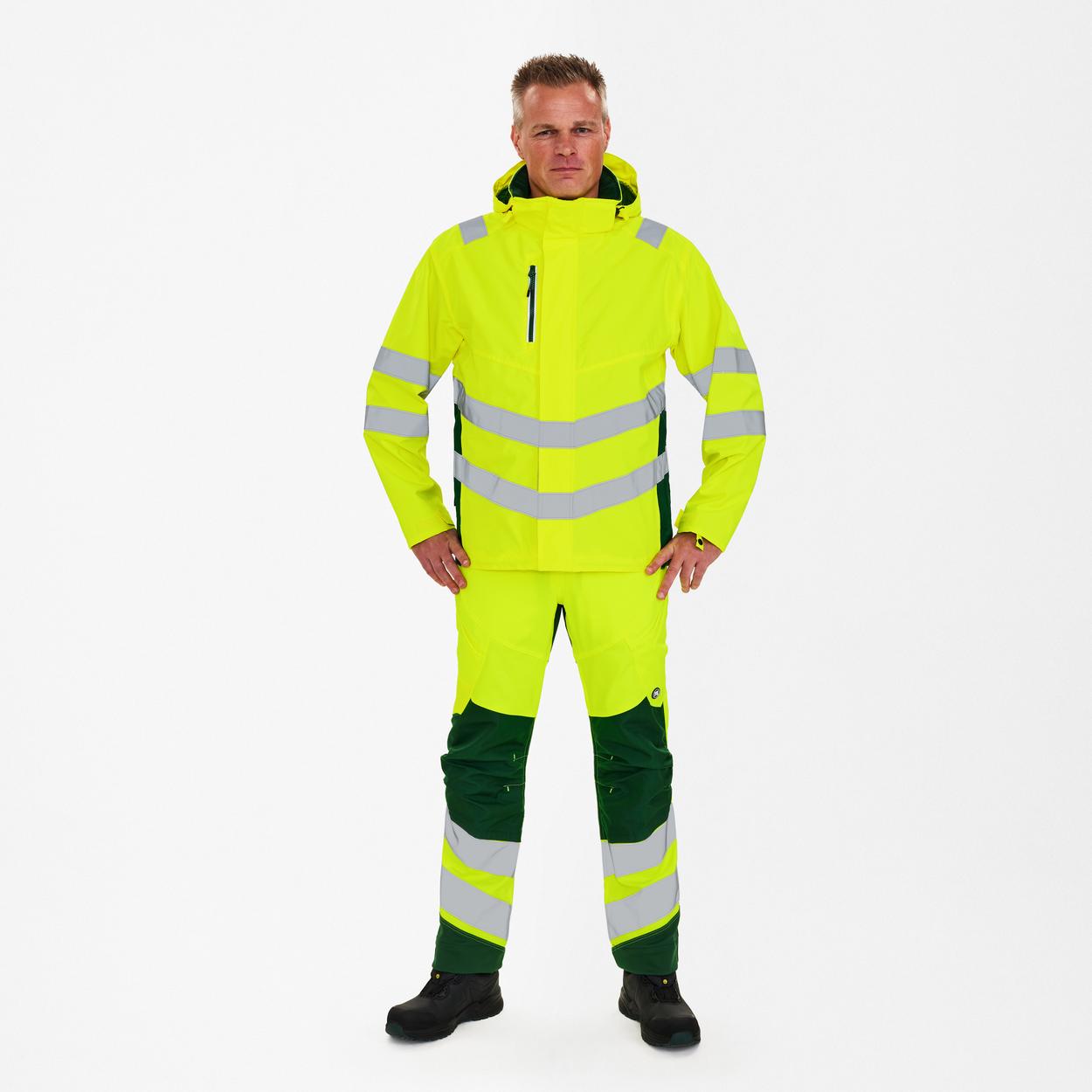 ENGEL Safety Shelljacke in Gelb/Grün, Größe XS