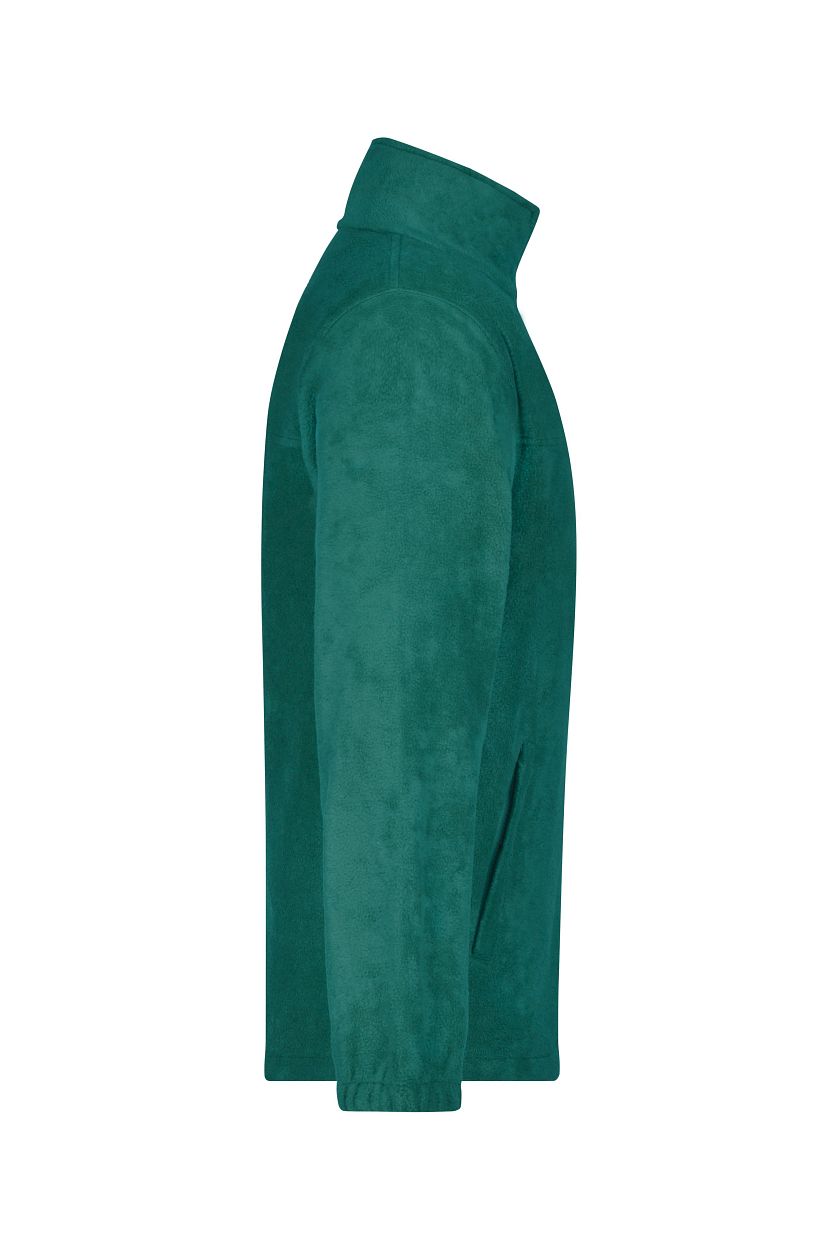 Full-Zip Fleece "JN044" in Dark-Green, Größe 4XL - Daiber