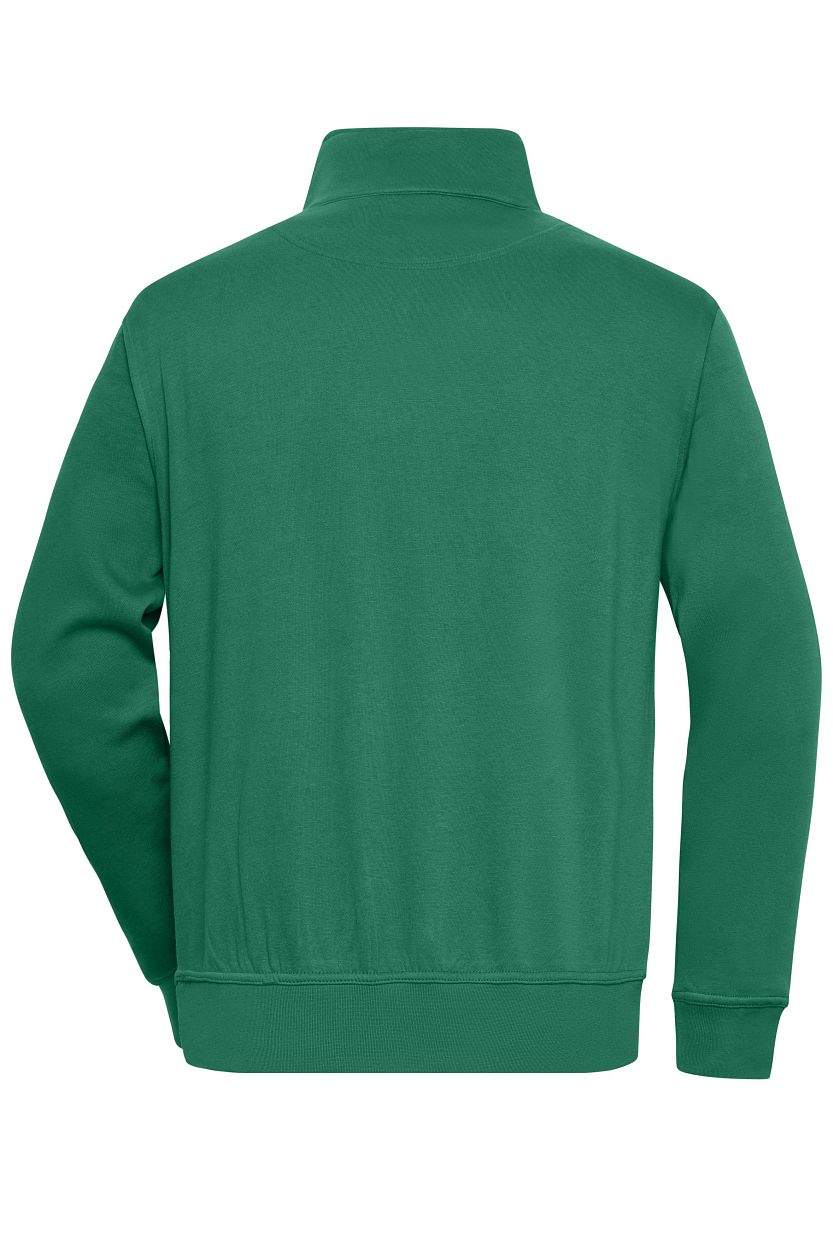 Workwear Half-Zip Sweat "JN831" in Dark-Green, Größe 6XL - Daiber