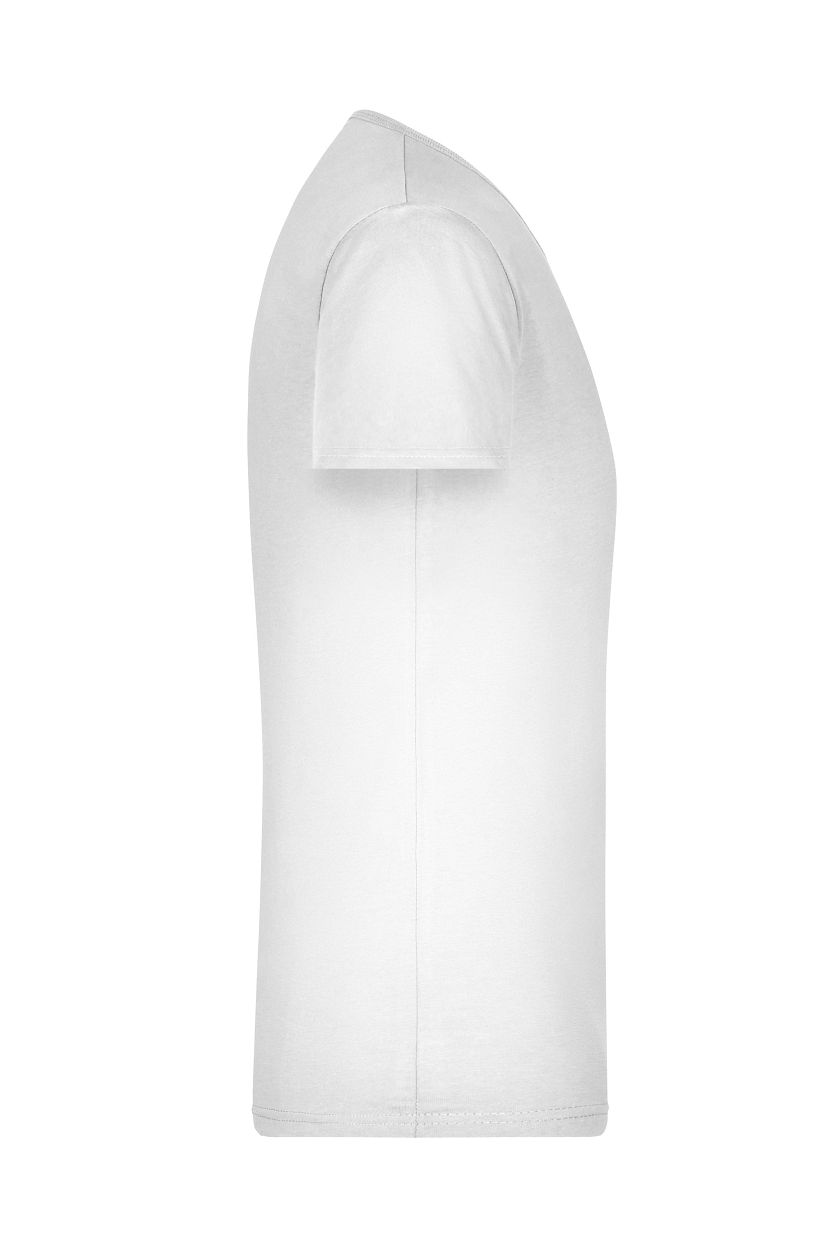 Men's Slim Fit V-T "JN912" in White, Größe 2XL - Daiber