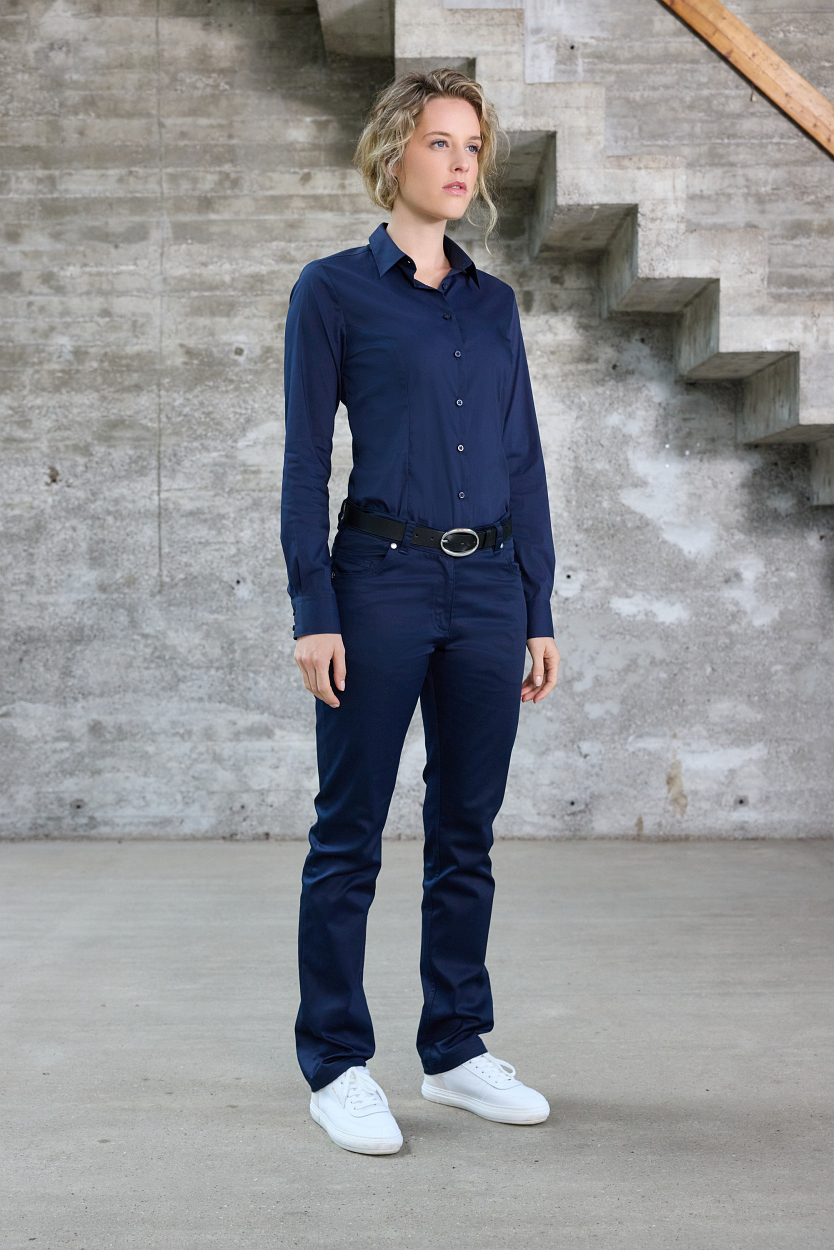 Ladies' Shirt - SLIM FIT - "JN1371" in White, Größe 2XL - Daiber