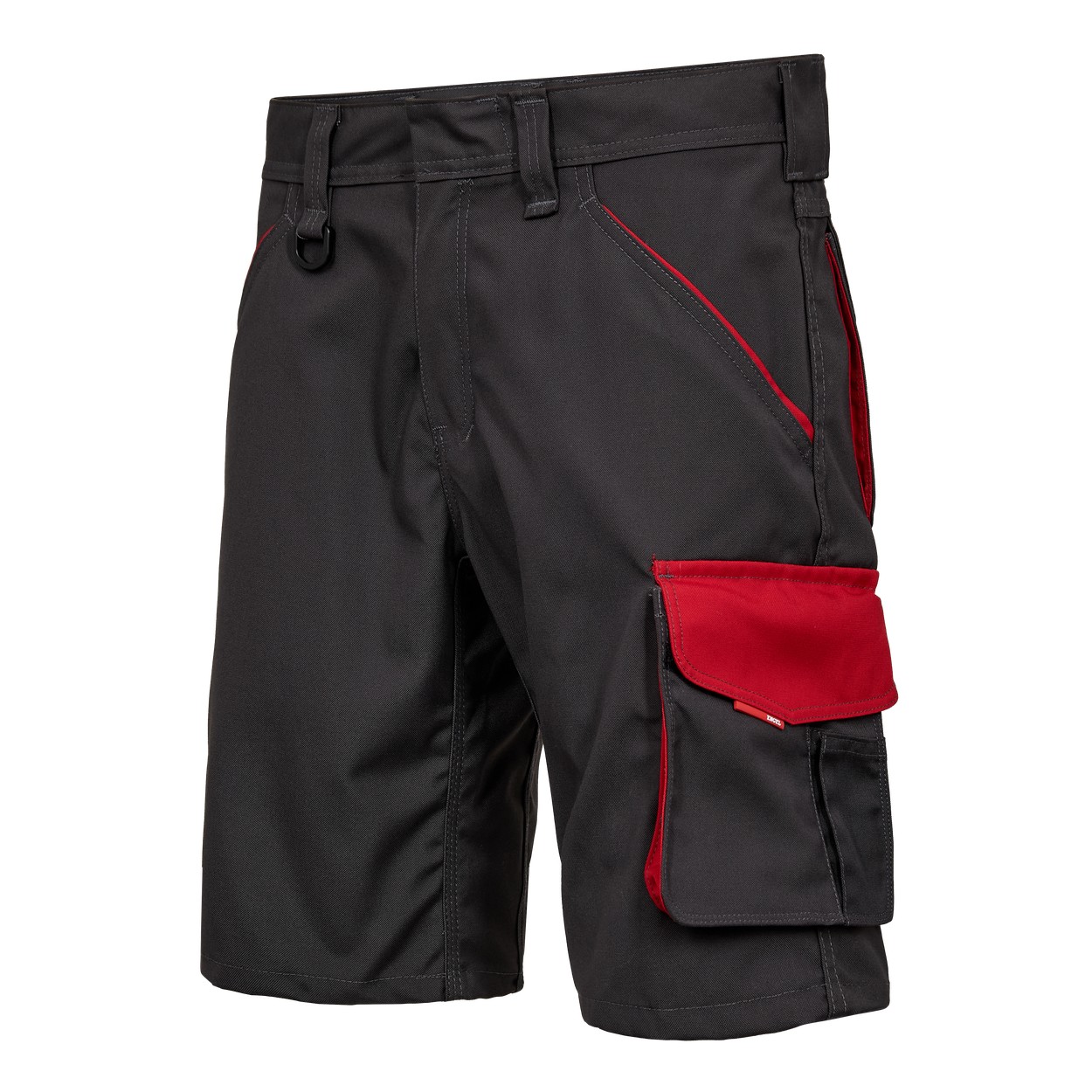 ENGEL Galaxy Arbeitsshorts in Anthrazit Grau/Tomato Red, Größe 54