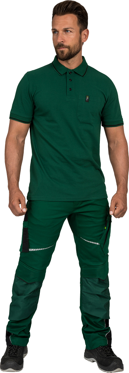 Polo-Shirt "Jens" Flex Line Grün FLEXU, Gr. 3XL von Leibwächter Polo-Shirt "Jens" Flex Line Grün FLEXU, Gr. 2XL von Leibwächter