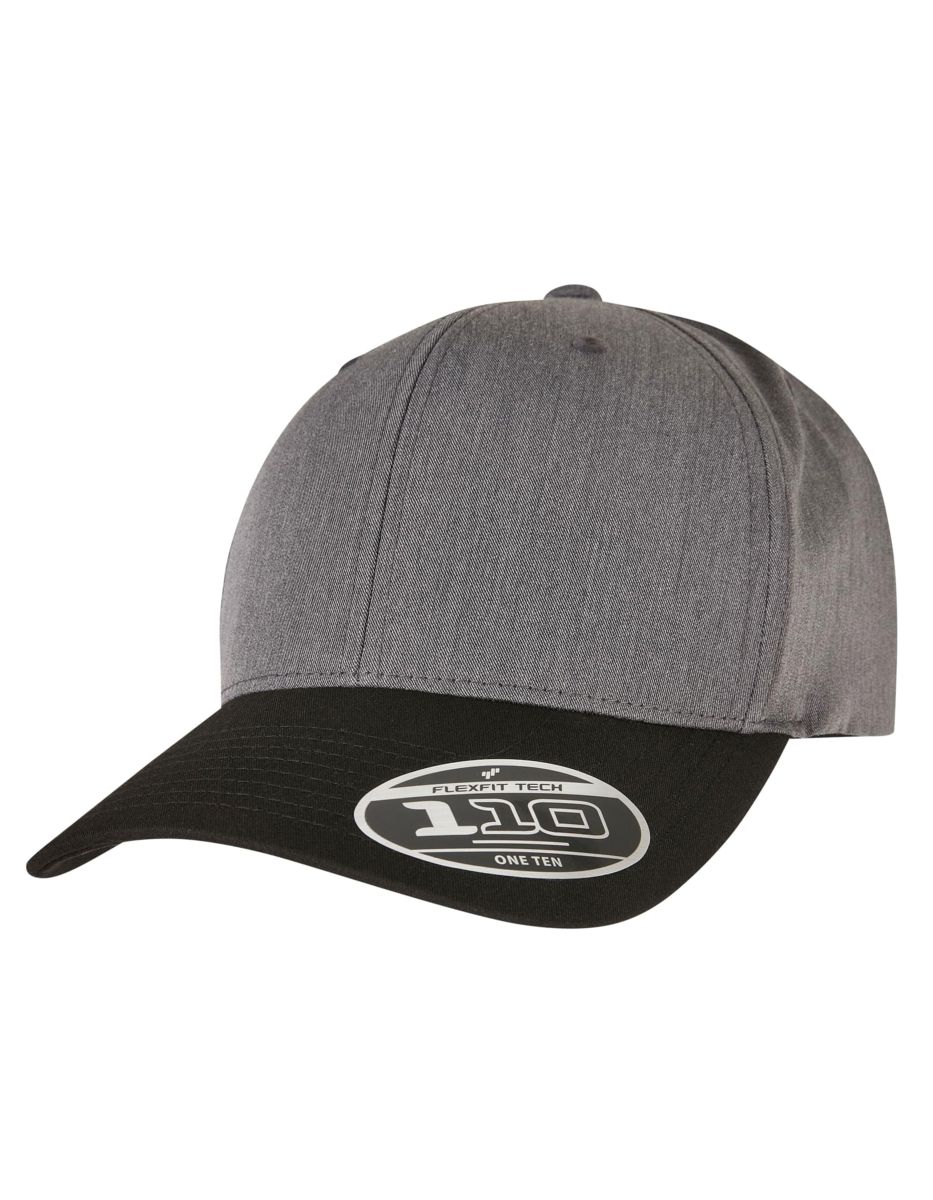 FLEXFIT 110 Melange Mix Cap in Dark Grey, Größe One Size