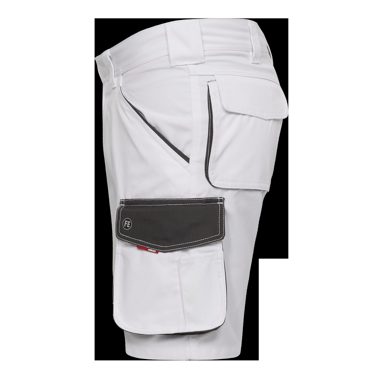 ENGEL Galaxy Arbeitsshorts in Weiss/Anthrazit Grau, Größe 54