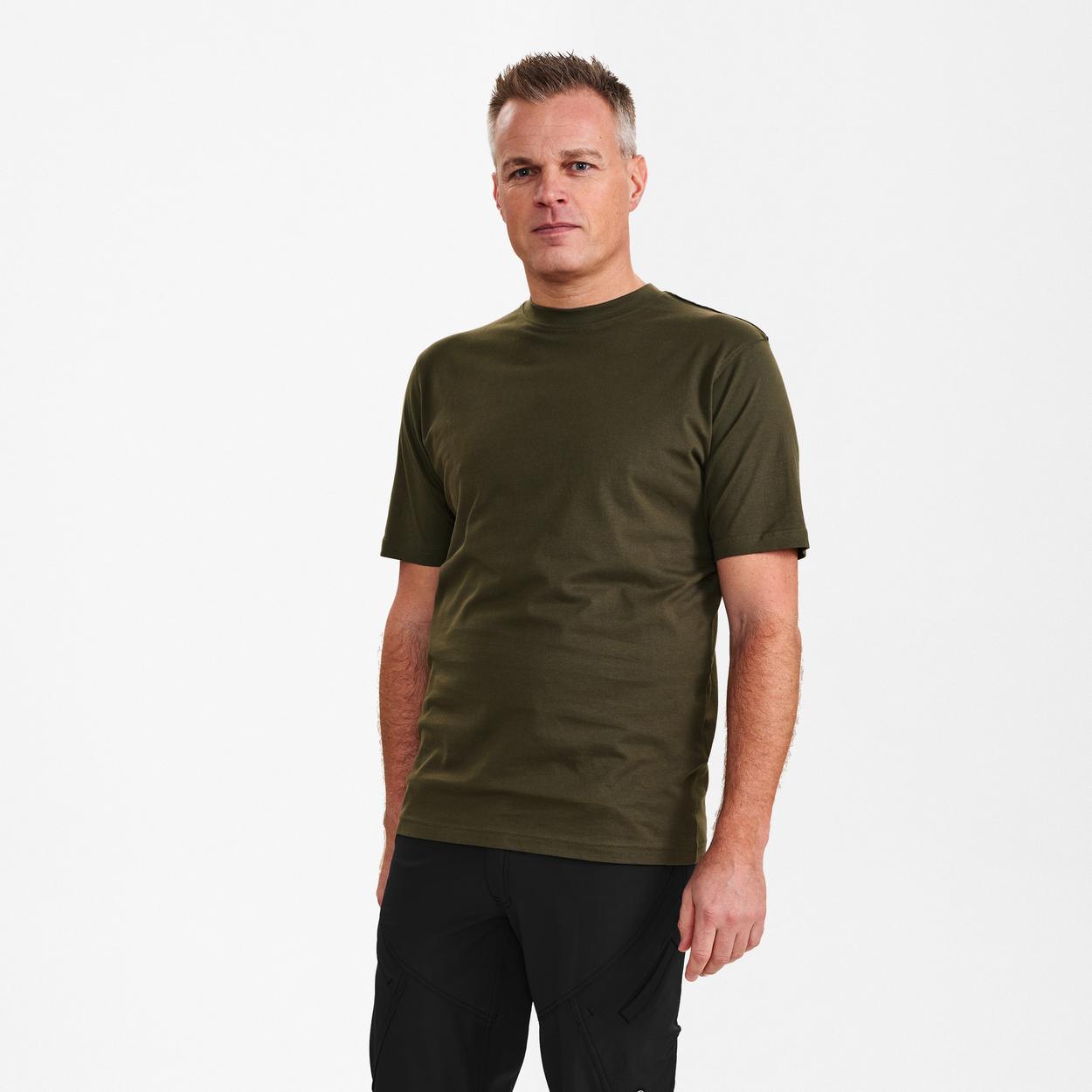 ENGEL Extend Baumwolle T-shirt in Forest Green, Größe XS