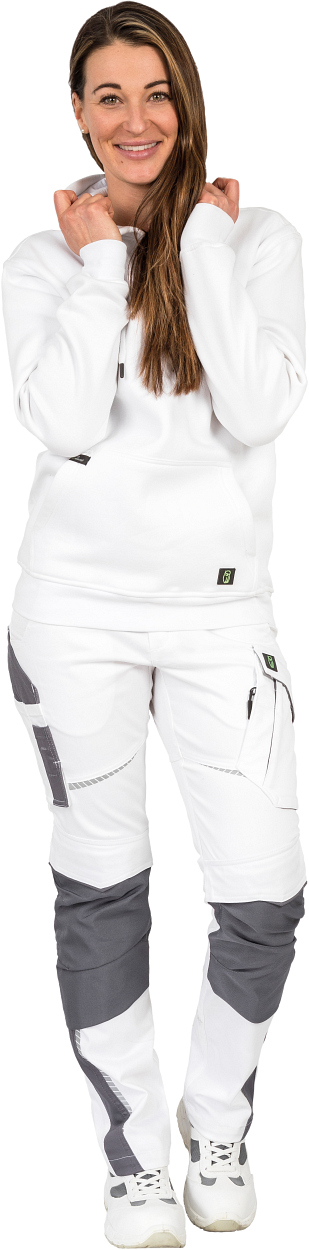 Hoodie "Kim" Classic Line Weiß LWQ, Gr. 2XL von Leibwächter