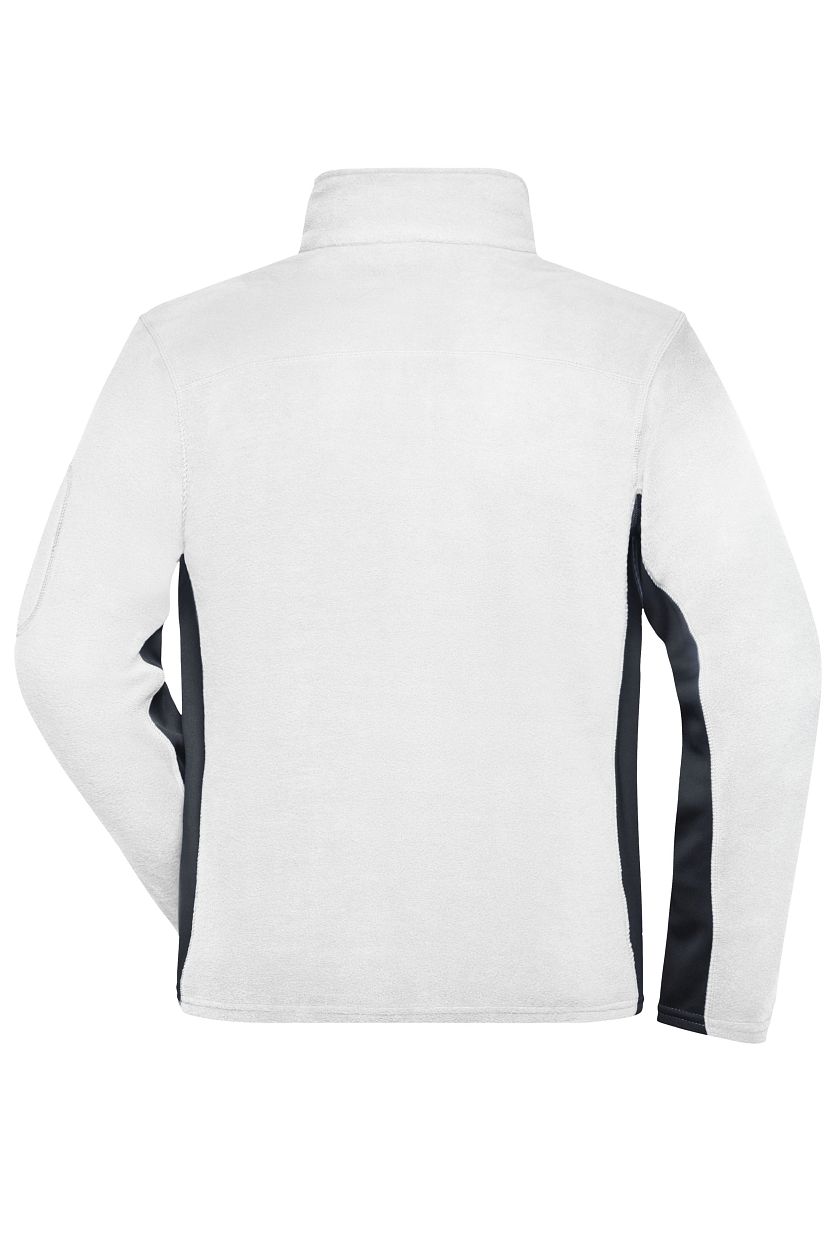 Men's Workwear Fleece Jacket - STRONG - "JN842" in White/Carbon, Größe 6XL - Daiber