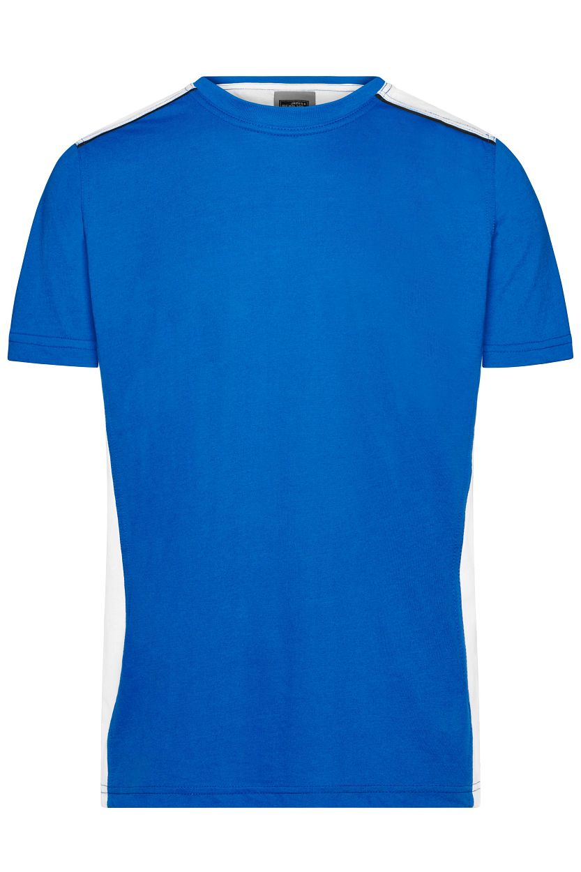 Men's Workwear T-Shirt - COLOR - "JN860" in Royal/White, Größe 6XL - Daiber
