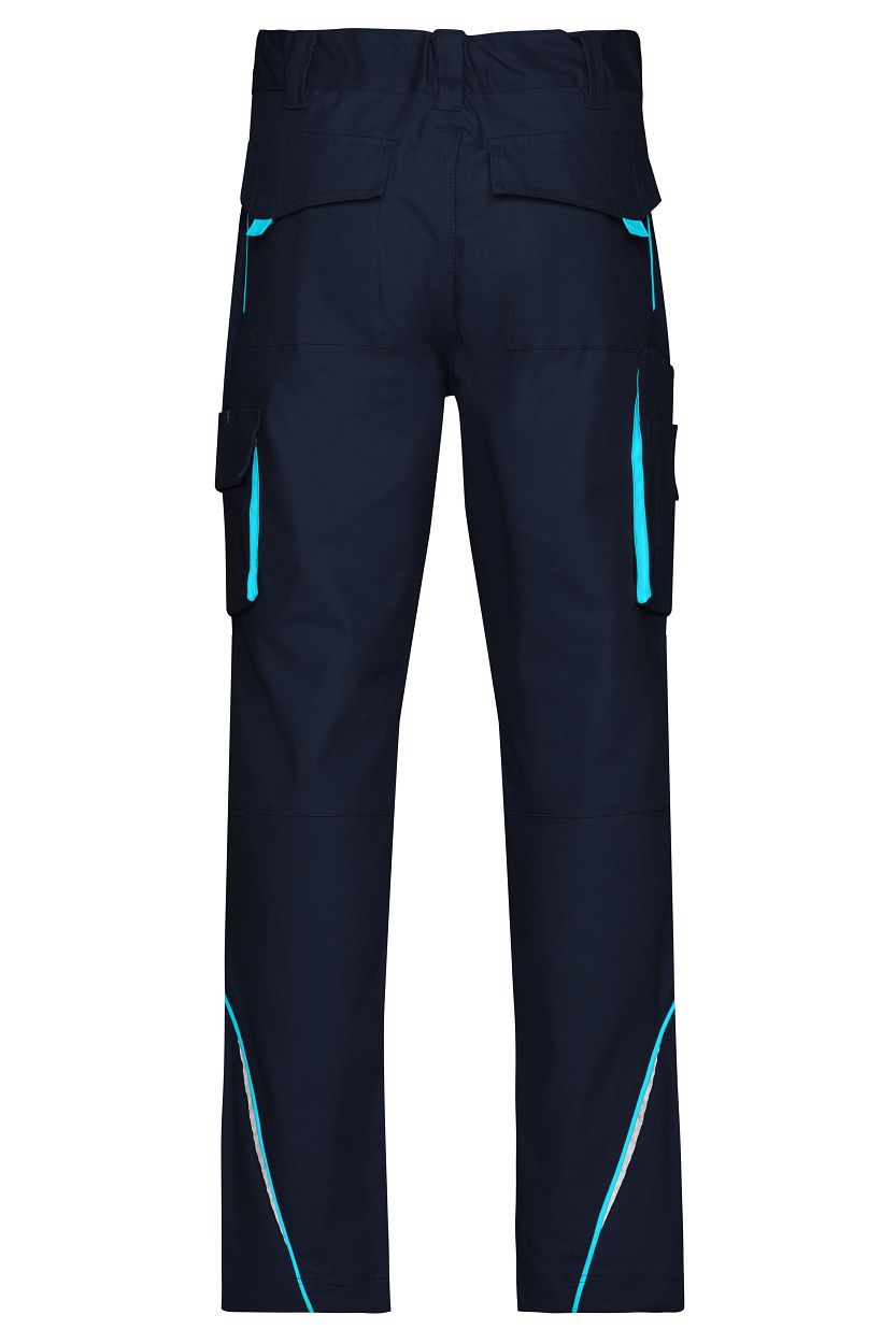 Workwear Pants - COLOR - "JN847" in Navy/Turquoise, Größe 62 - Daiber