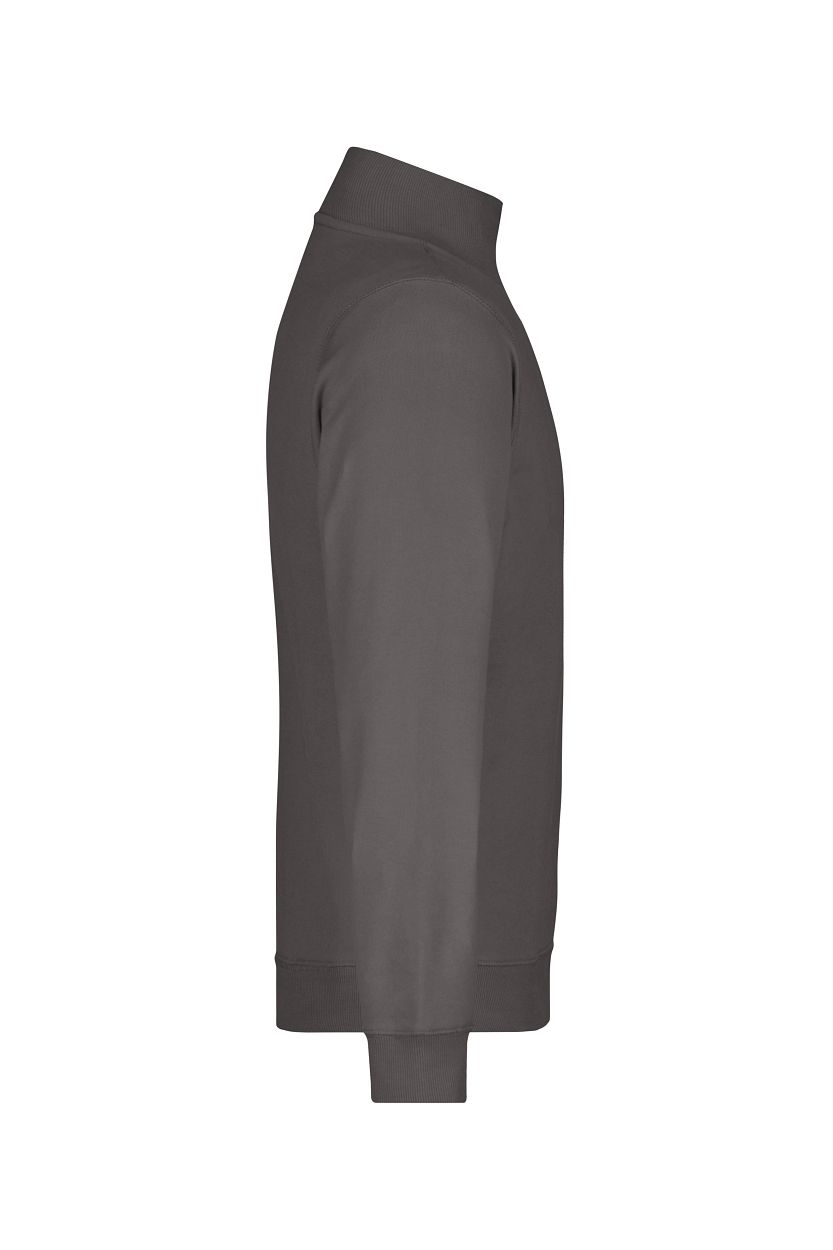 Round-Neck Zip "JN352" in Carbon, Größe 3XL - Daiber