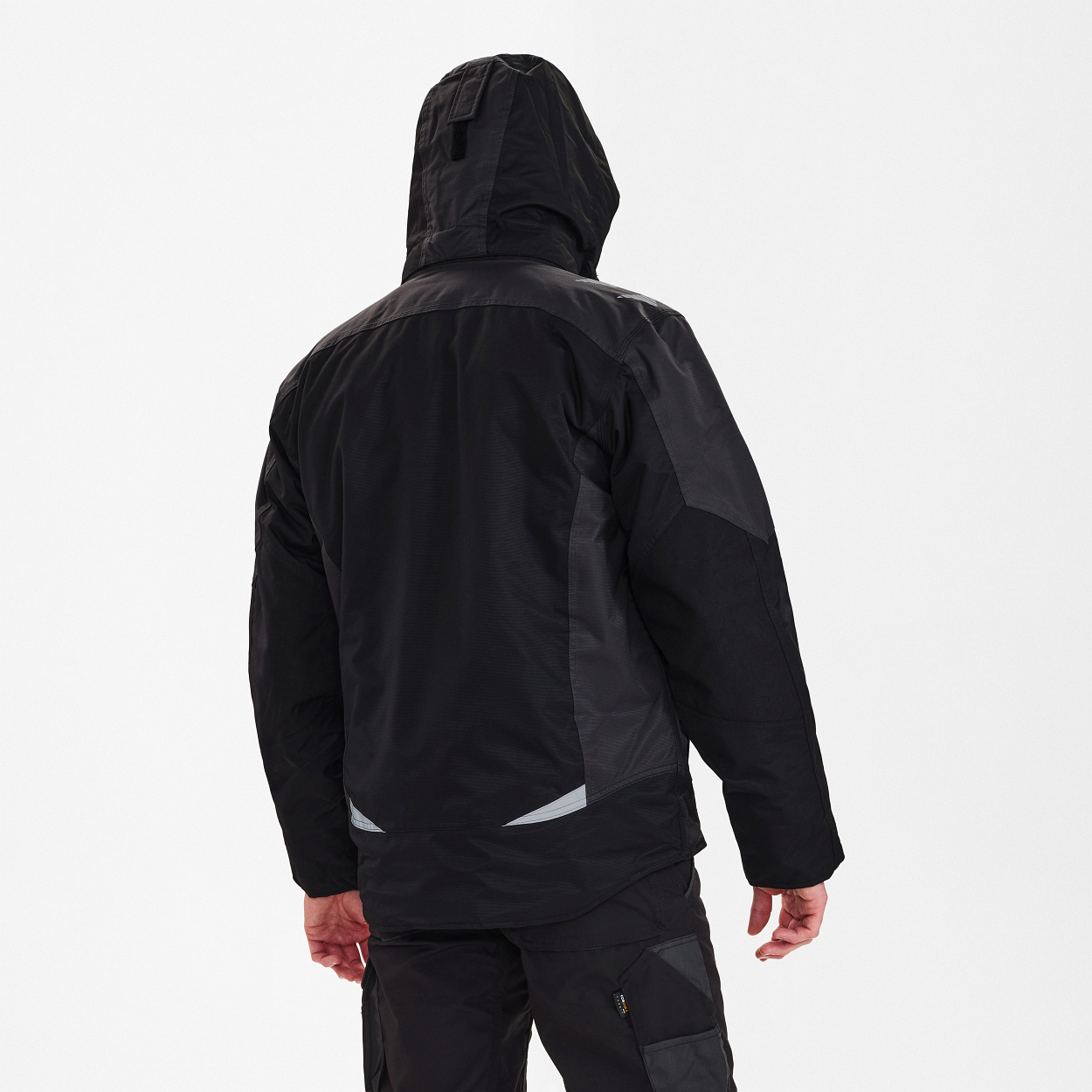 ENGEL Galaxy Winterjacke in Schwarz/Anthrazit Grau, Größe XS