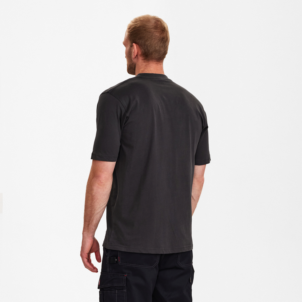 ENGEL Extend Baumwolle T-shirt in Anthrazit Grau, Größe XS