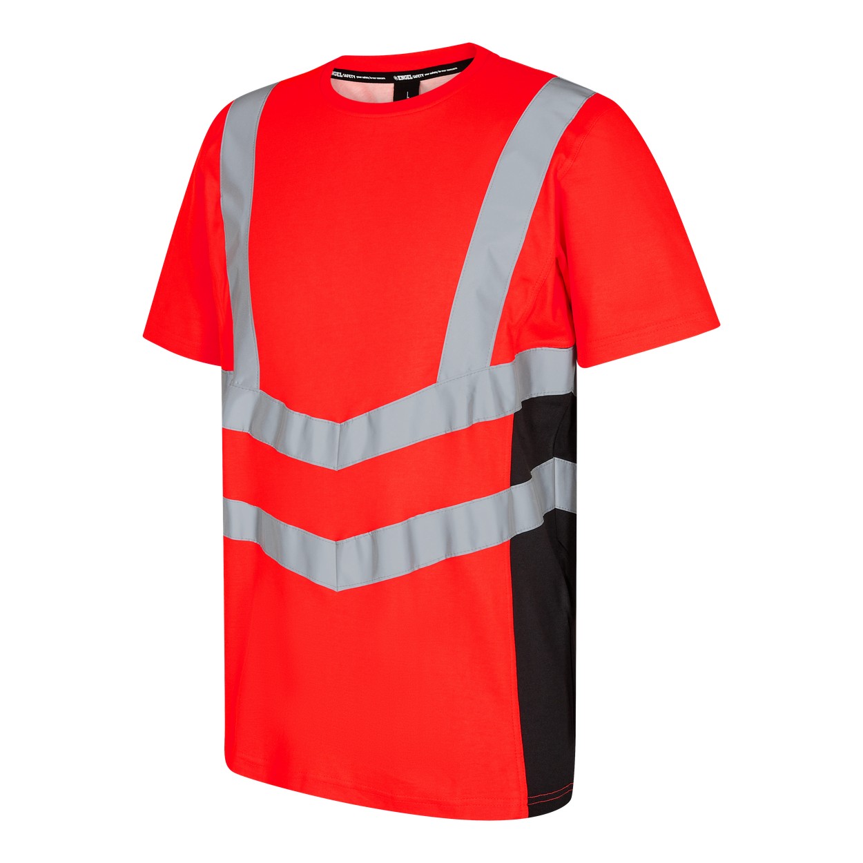 ENGEL Safety T-Shirt in Rot/Schwarz, Größe XS