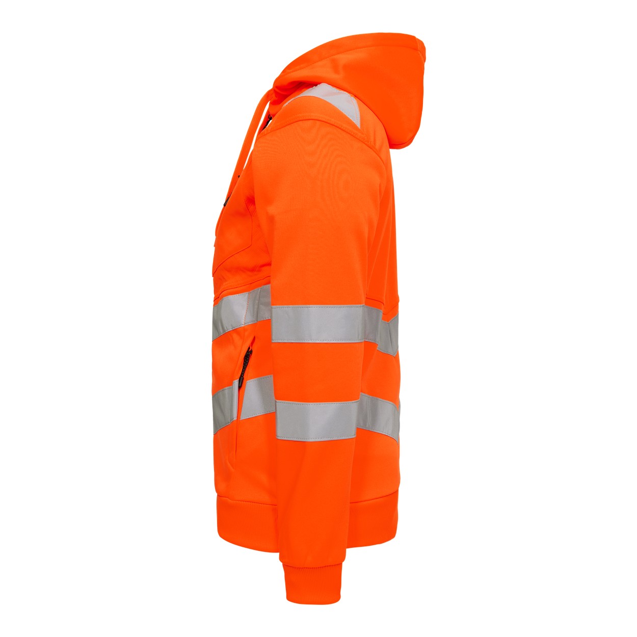 ENGEL Safety Damen Sweatcardigan in Hi-vis Orange, Größe XS
