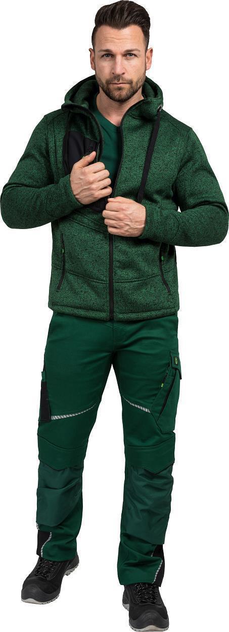 Strickjacke Casual Line Unisex Grün CASTJ, Gr. 2XL von Leibwächter