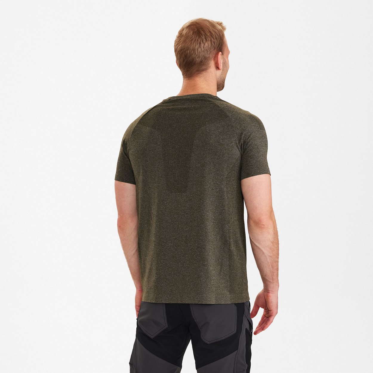ENGEL X-treme seamless T-Shirt in Forest green Melange, Größe S/M