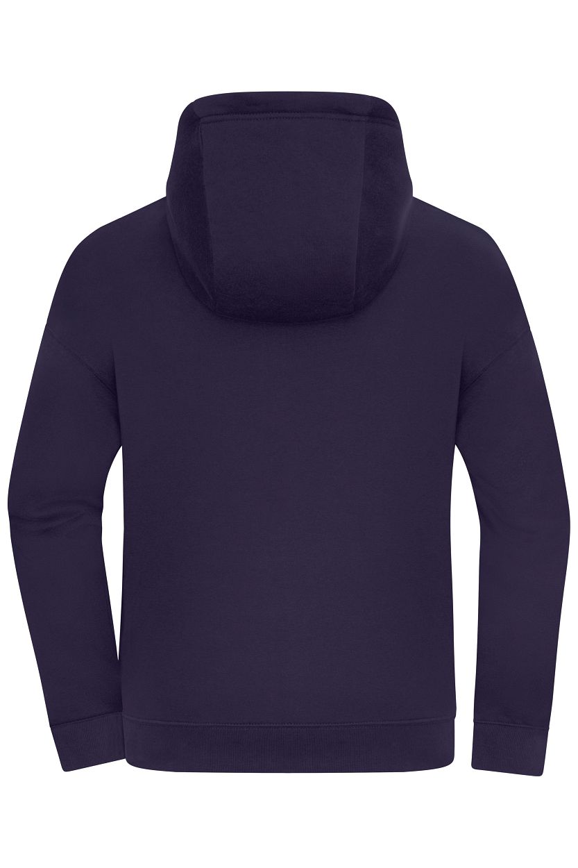 Oversized Hooded Jacket UNISEX OCS Blended & RCS "8043" in Deep-Purple, Größe 3XL - Daiber