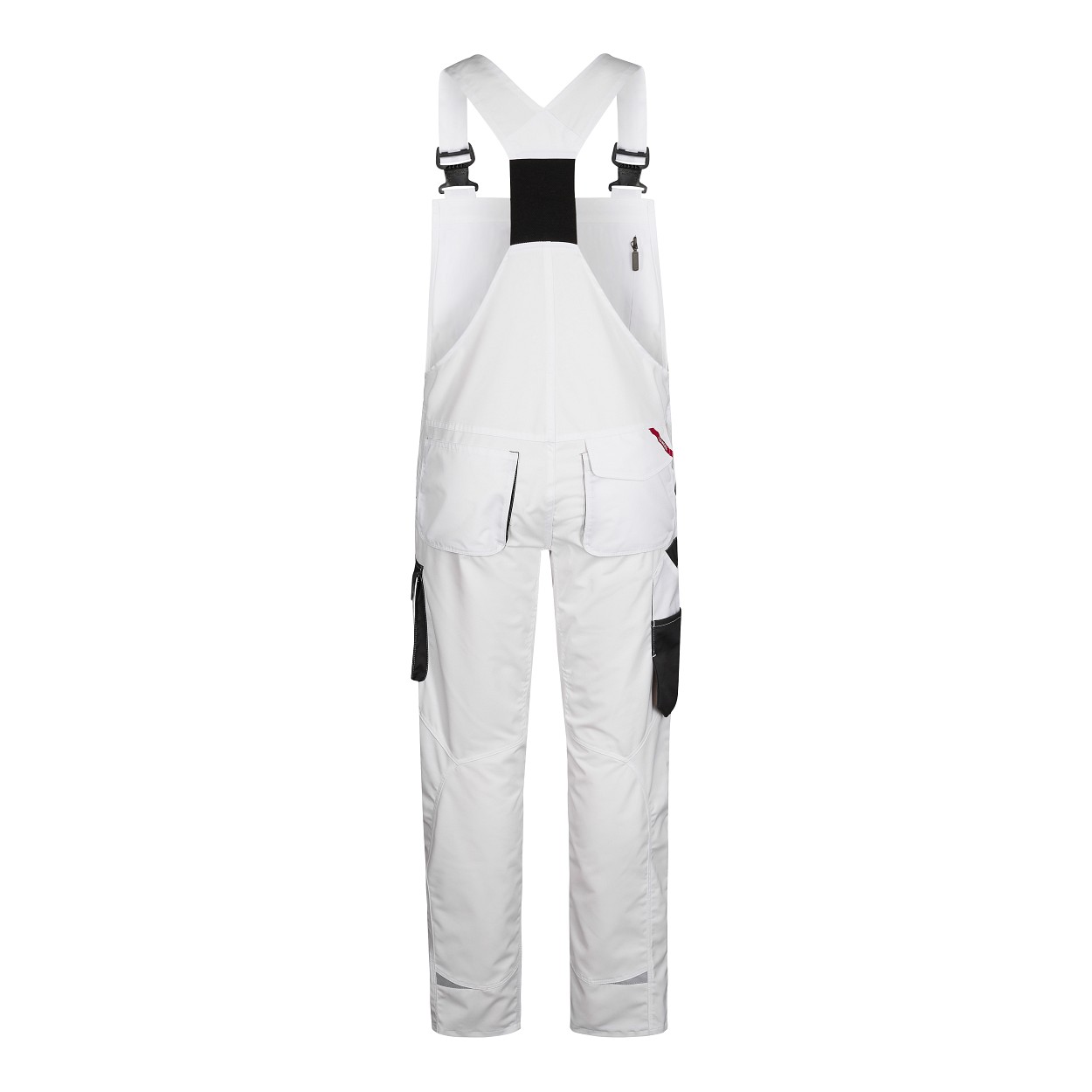 ENGEL Galaxy Light Latzhose in Weiss/Anthrazit Grau, Größe 106