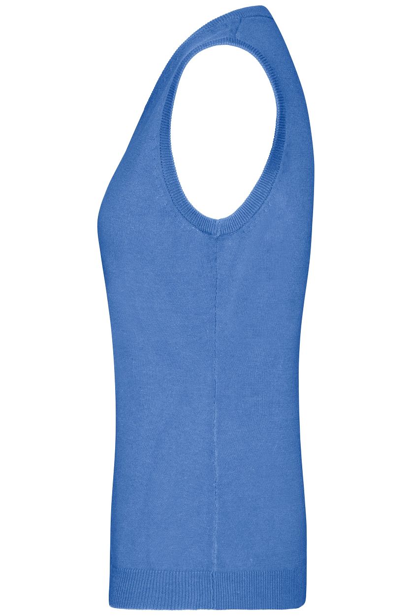 Ladies' V-Neck Pullunder "JN656" in Glacier-Blue, Größe 2XL - Daiber