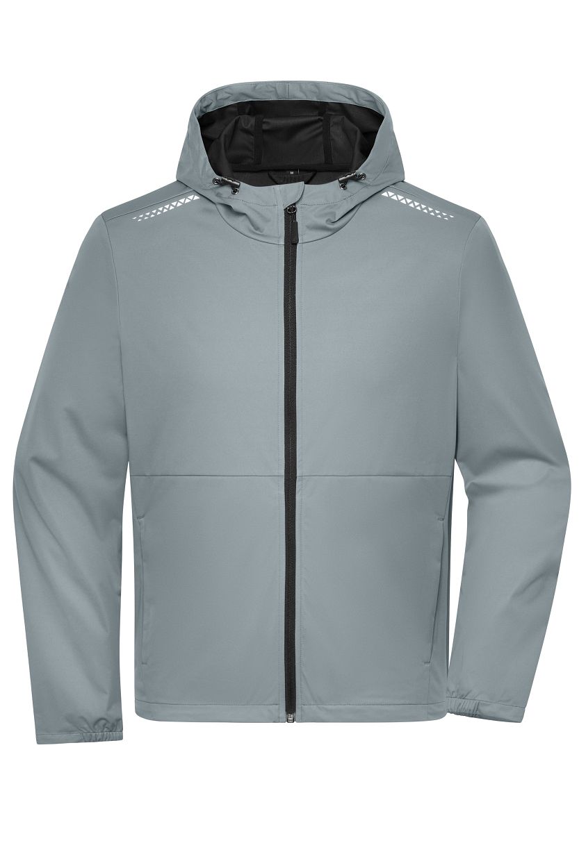 Men's Sports Softshell Jacket GRS "JN1394" in Space-Grey, Größe 3XL - Daiber
