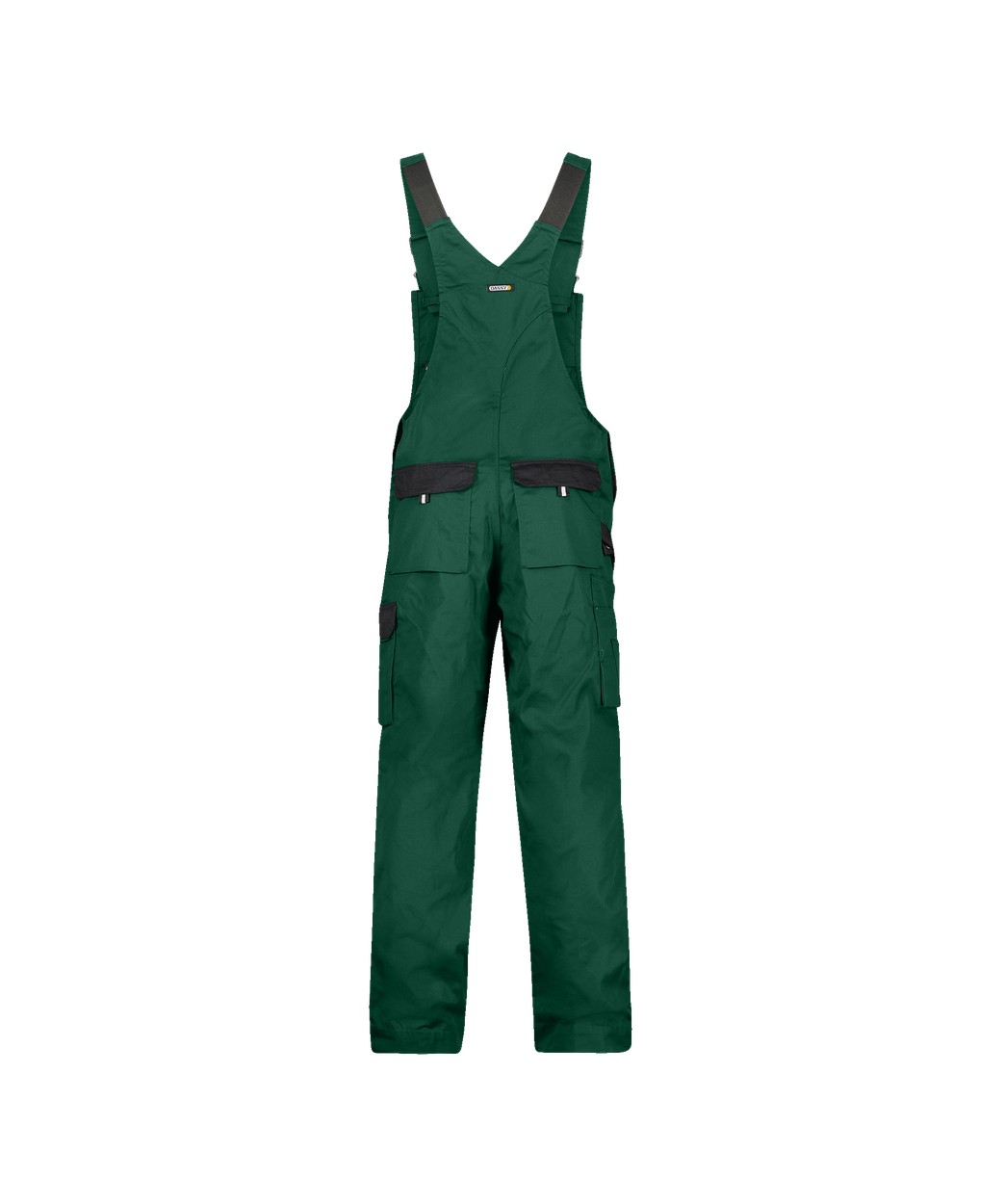 Zweifarbige Arbeitslatzhose mit Kniepolstertaschen "DASSY® Versailles" in FLASCHENGRÜN/SCHWARZ, Größe 58 - langer Schritt PESCO61