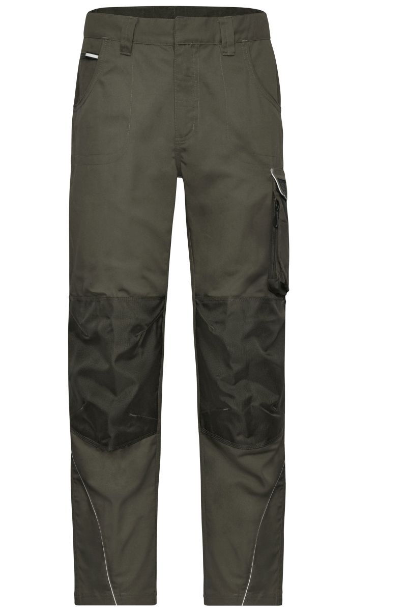 JN878 Workwear Hose - SOLID - in Olive, Größe 110 von James & Nicholson JN878 Workwear Hose - SOLID - in Olive, Größe 110 von James & Nicholson