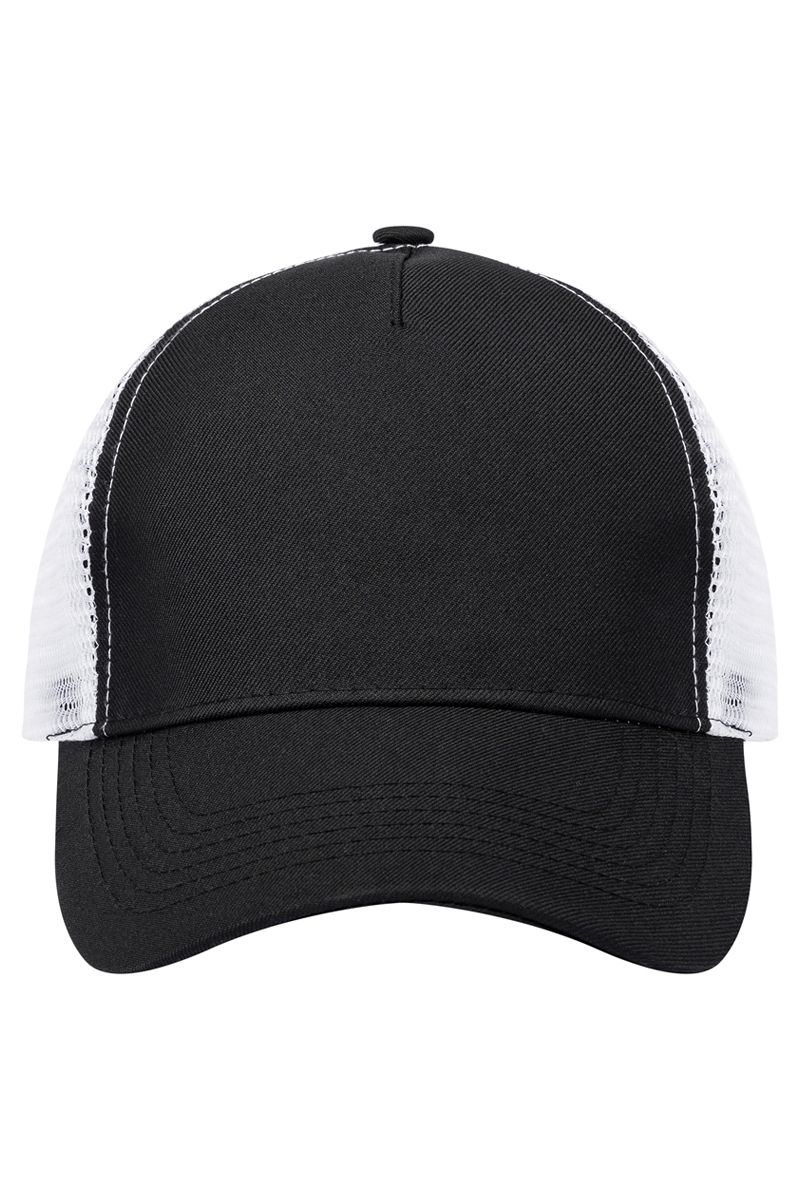 Trucker Mesh Cap in Schwarz / weiß von Karlowsky