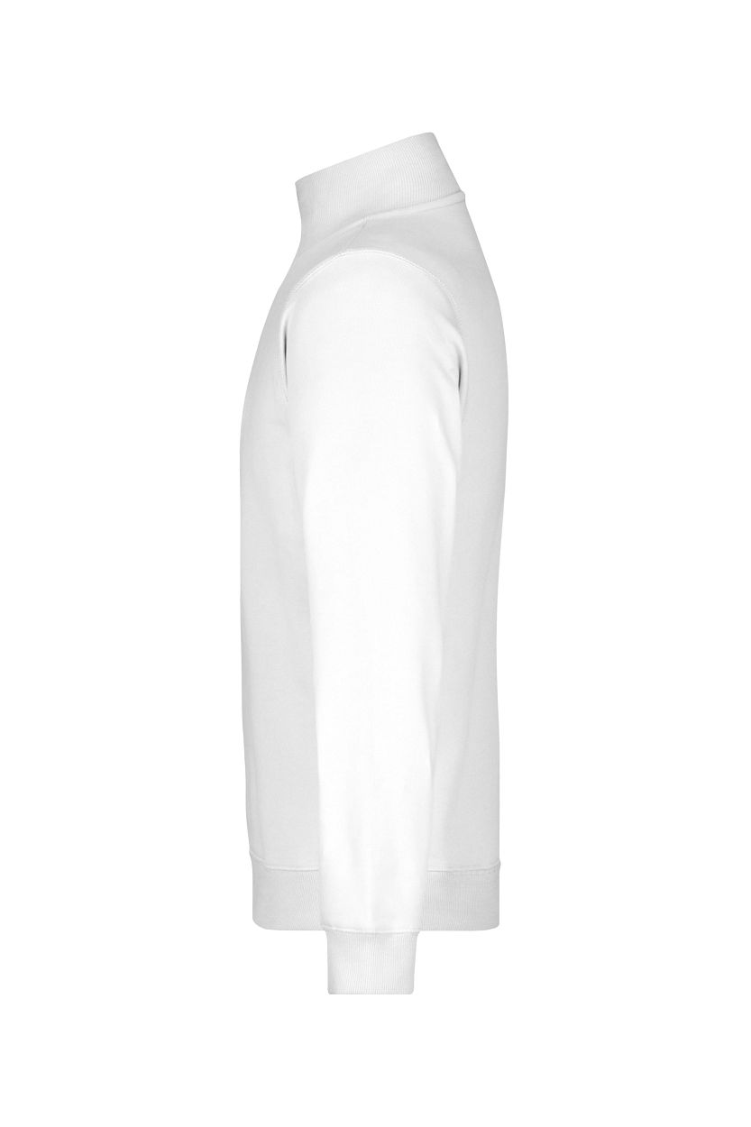 Round-Neck Zip "JN352" in White, Größe 3XL - Daiber