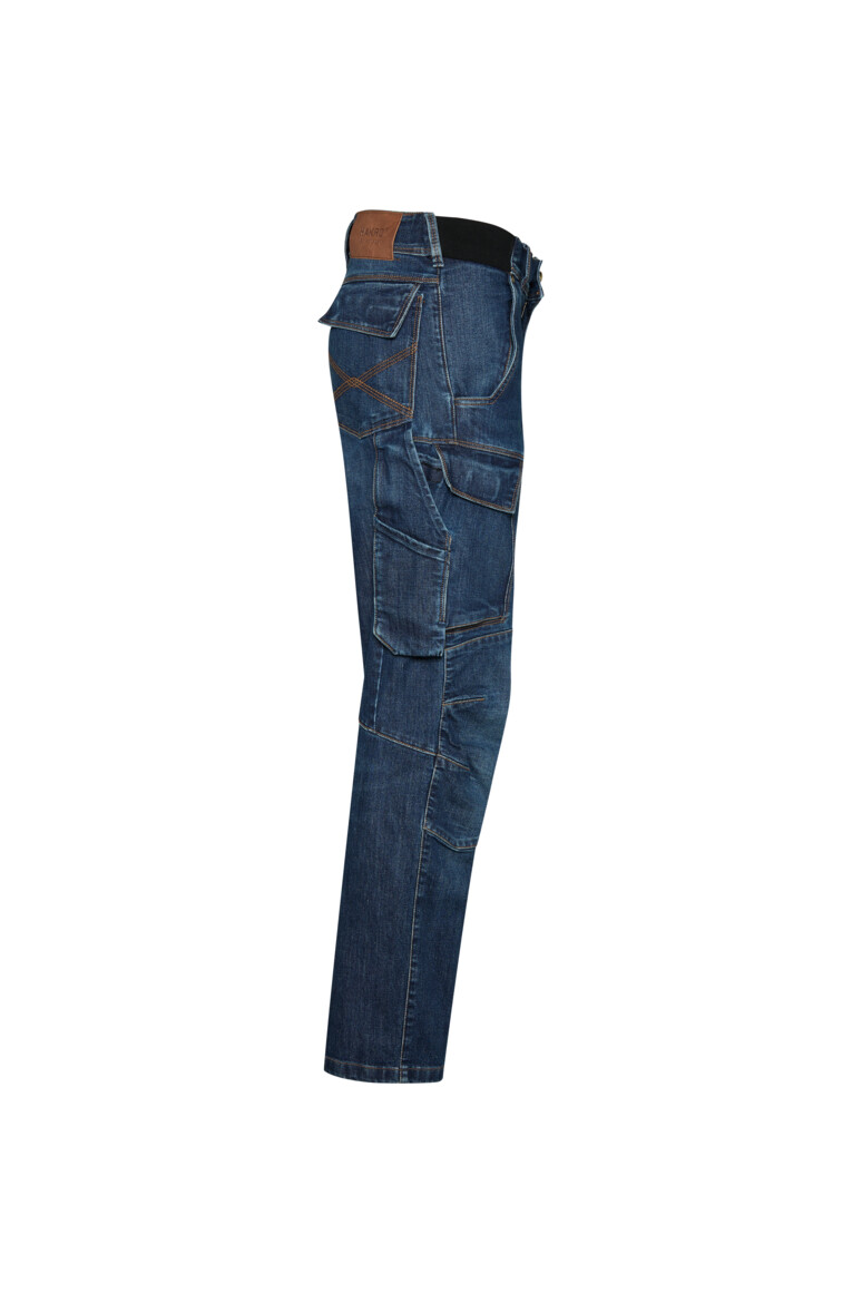 HAKRO 734 Worker-Jeanshose Dyneema® X-Stretch ECO in indigo, Größe 6XL