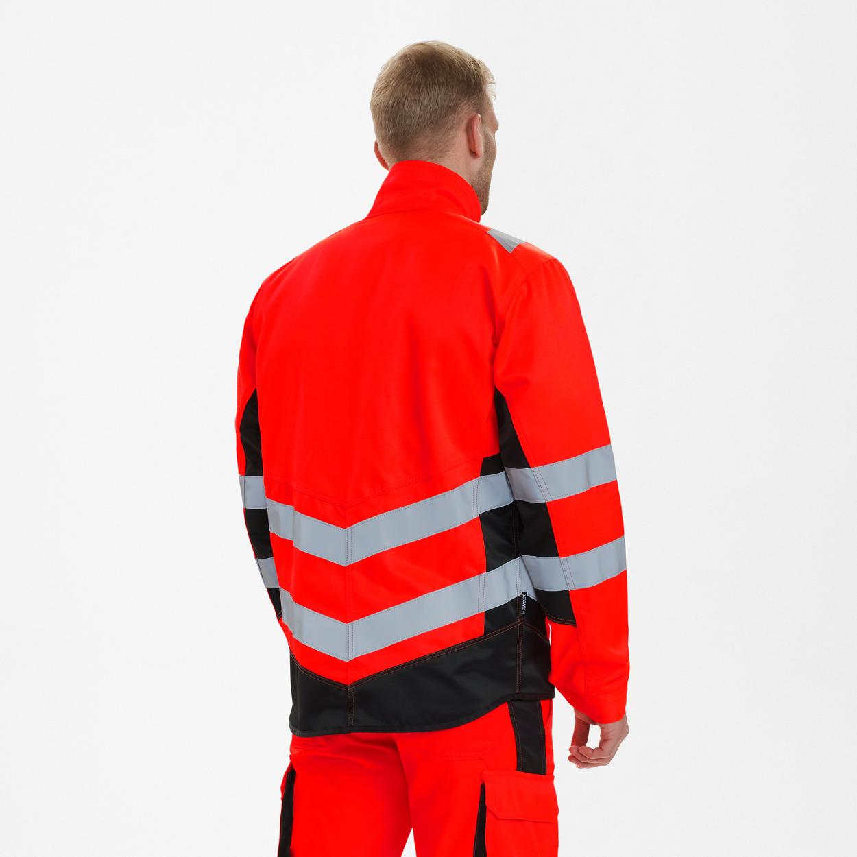 ENGEL Safety Light Arbeitsjacke in Rot/Schwarz, Größe XS