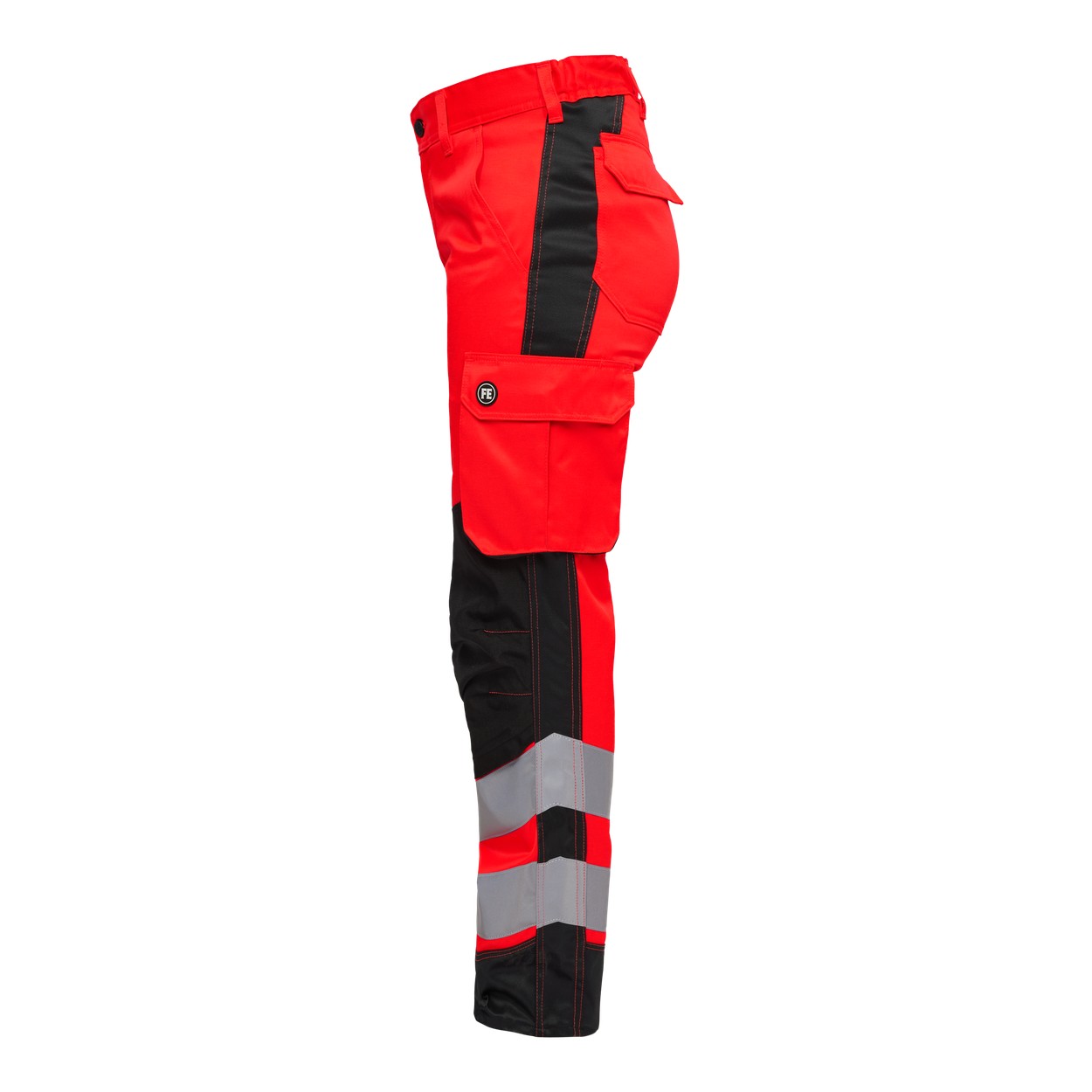 ENGEL Safety Light Damen Arbeitshose in Rot/Schwarz, Größe 48