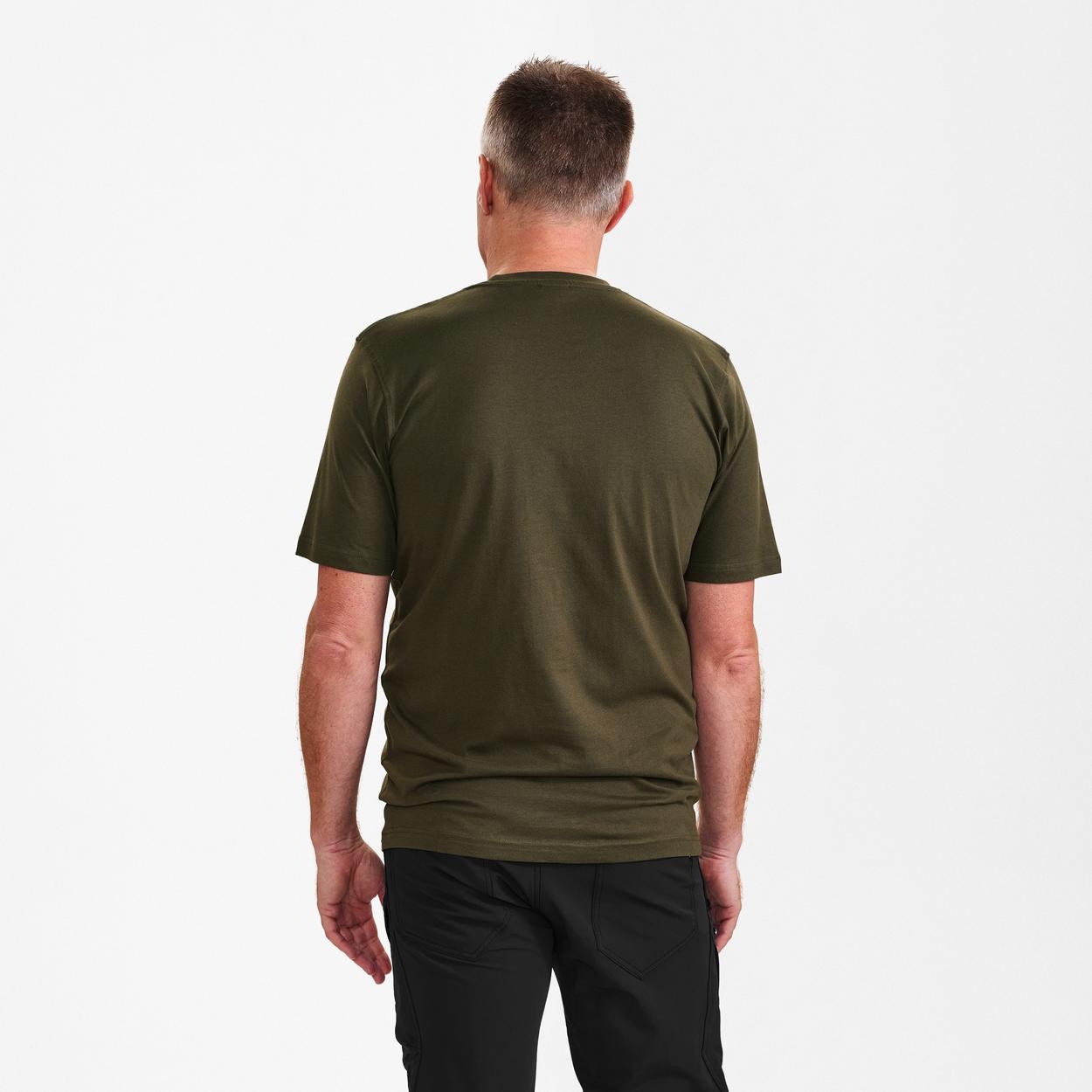 ENGEL Extend Baumwolle T-shirt in Forest Green, Größe XS