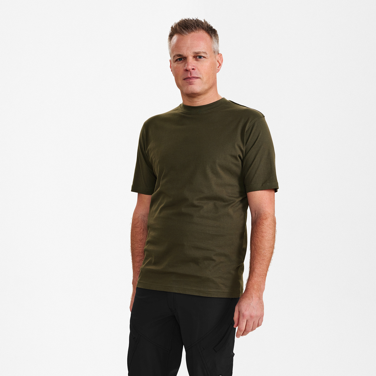 ENGEL Extend Baumwolle T-shirt in Forest Green, Größe XS