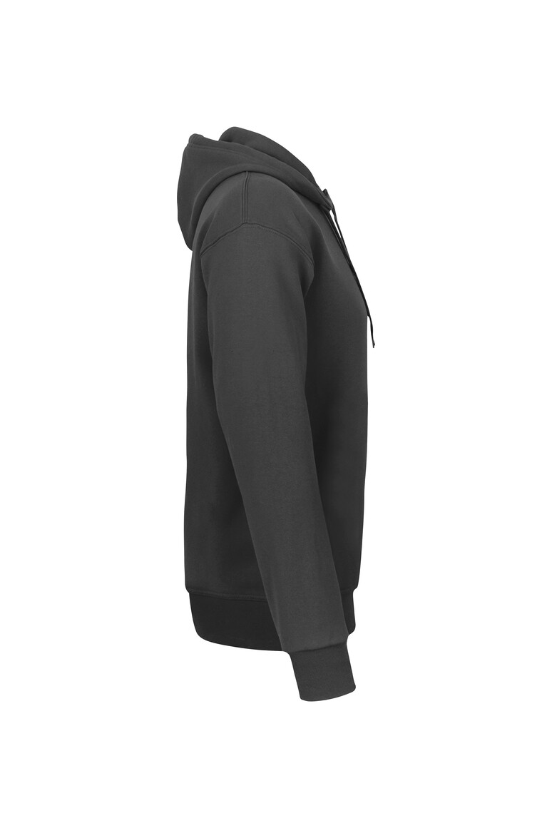 HAKRO 560 Kapuzen-Sweatshirt Bio-Baumwolle GOTS in Karbongrau, Größe 6XL