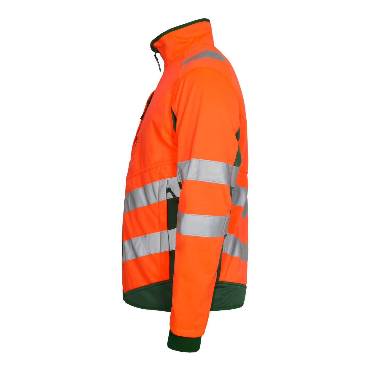 ENGEL Safety Softshelljacke in Orange/Grün, Größe XS