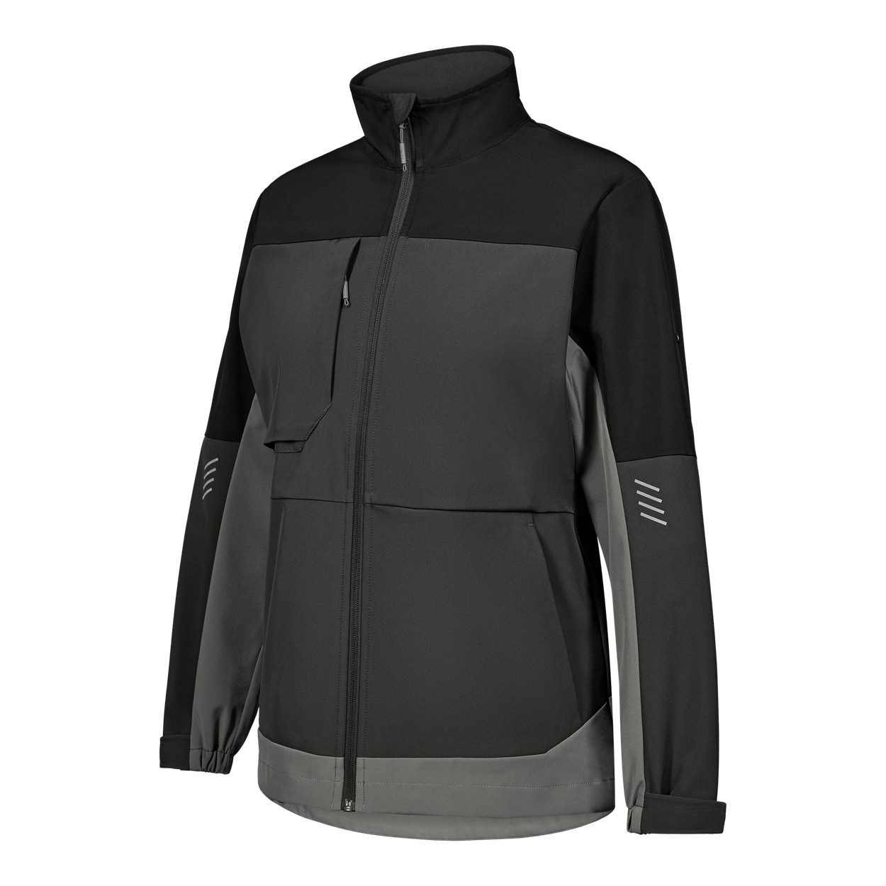 ENGEL Entire Damen Softshelljacke in Anthrazitgrau/Schwarz, Größe XS
