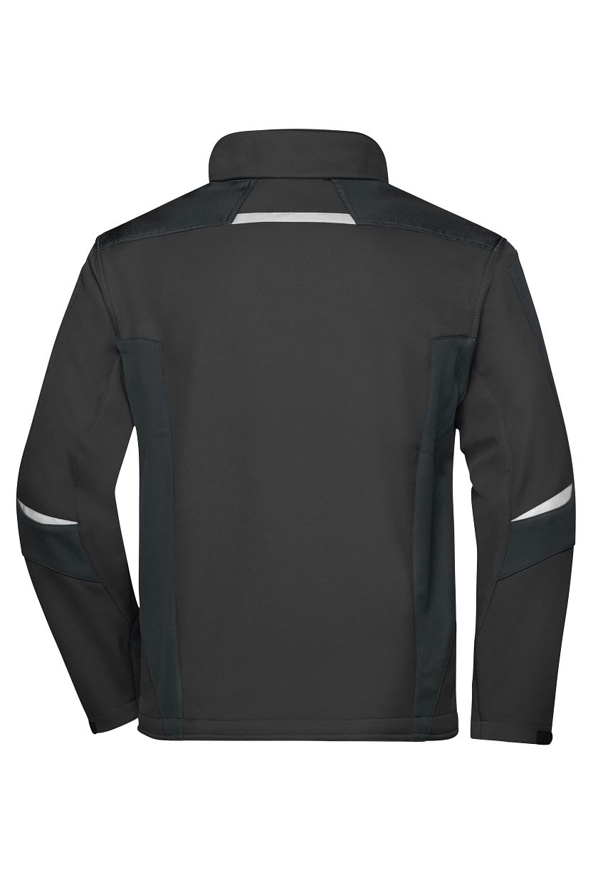 Workwear Softshell Jacket - STRONG - "JN844" in Black/Black, Größe 6XL - Daiber