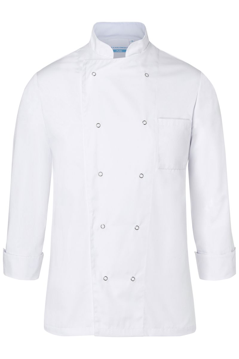 Kochjacke Basic Größe XS in Weiß von Karlowsky