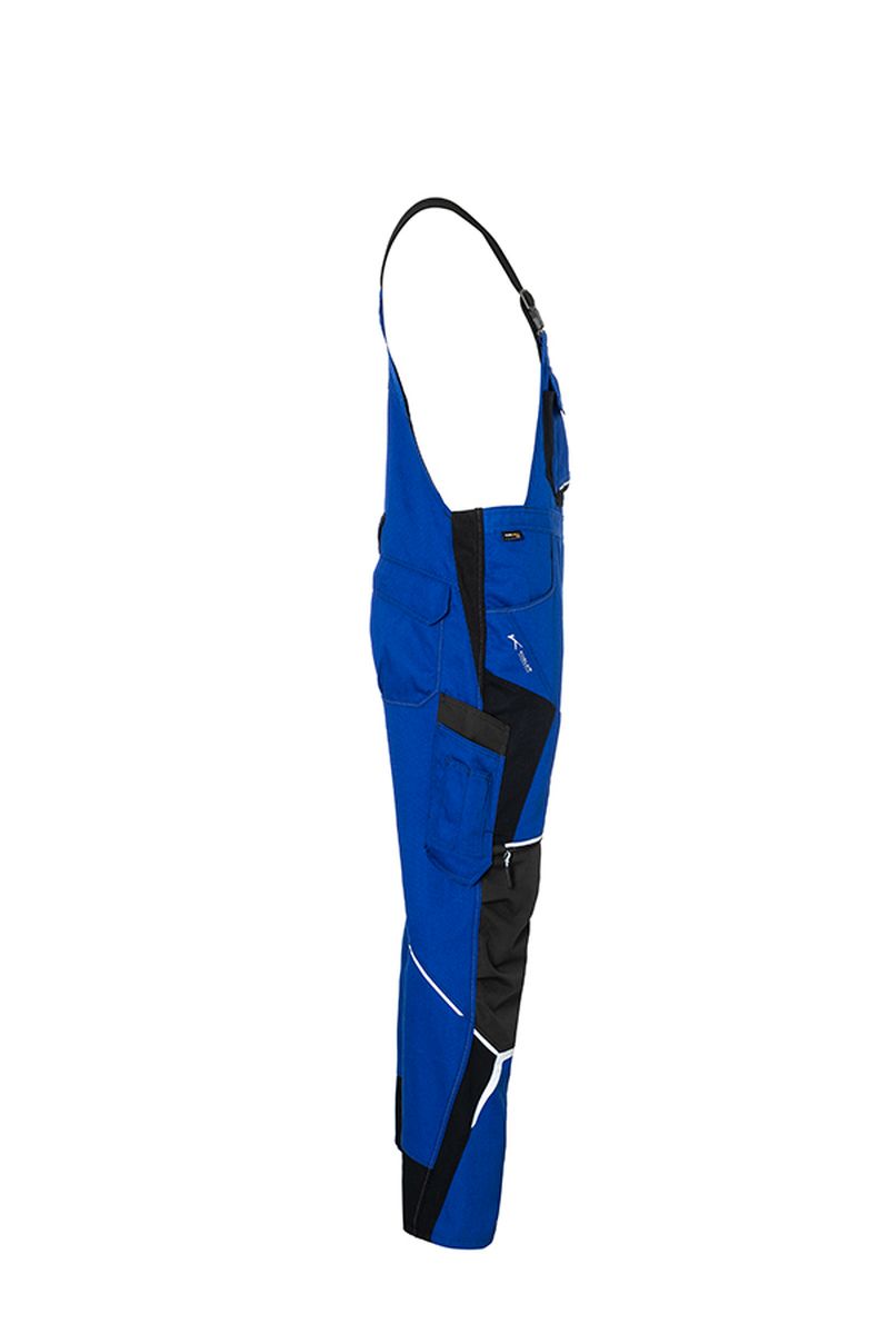 KÜBLER BODYFORCE Latzhose in Schwarz / Anthrazit, Größe 31