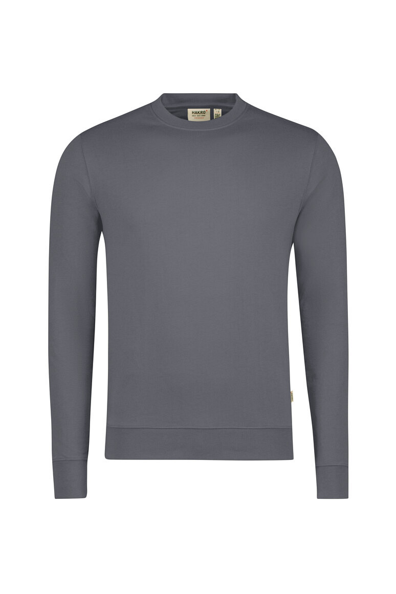HAKRO 550 Sweatshirt MIKRALINAR® ECO in anthrazit, Größe 6XL
