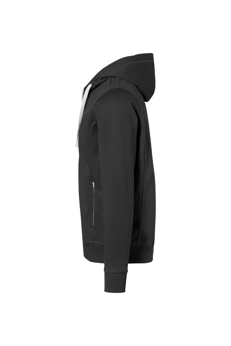 HAKRO 455 Kapuzenjacke Bonded ECO in anthrazit/silber, Größe 3XL