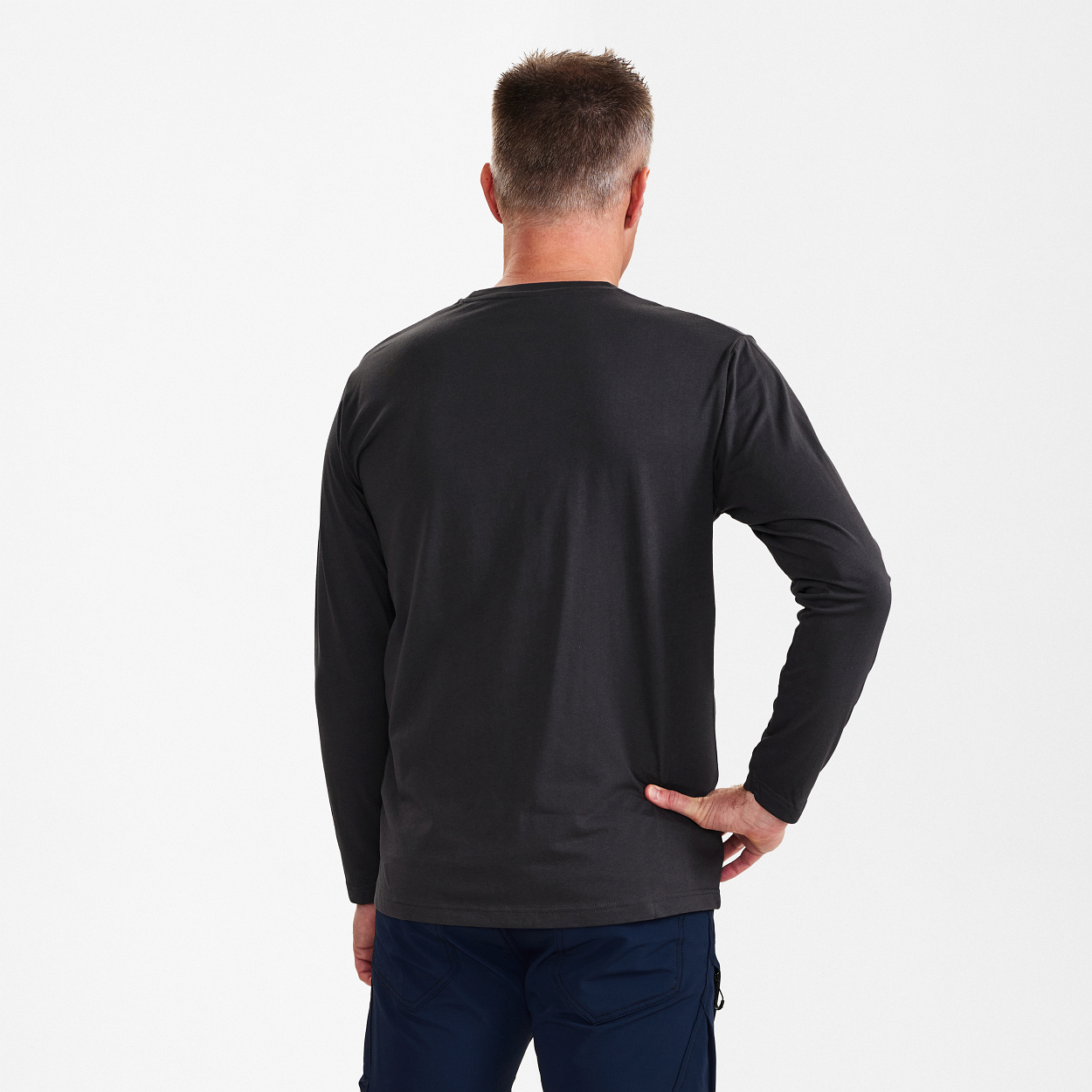 ENGEL Extend langarm-Shirt in Anthrazit Grau, Größe 4XL