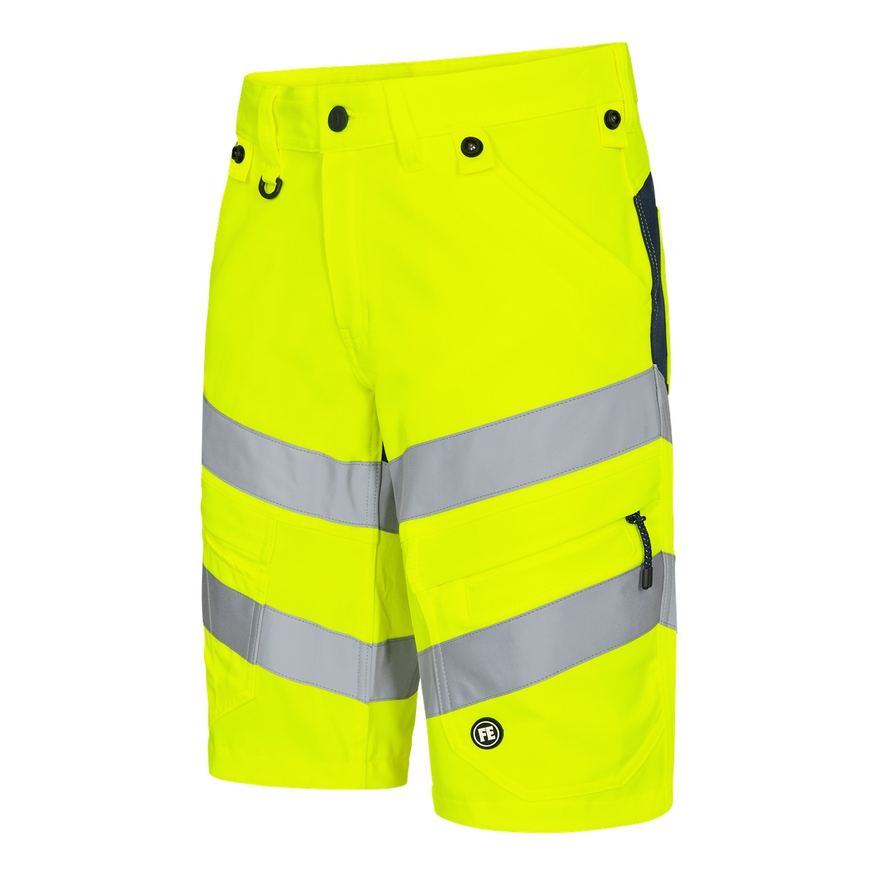 ENGEL Safety Arbeitsshorts mit 2-Wege-Stretch in Gelb/Blue Ink, Größe 54