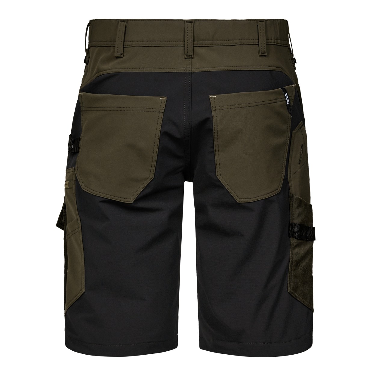 ENGEL Entire Arbeitsshorts mit 4-Wege-Stretch in Forest Green/Schwarz, Größe 54