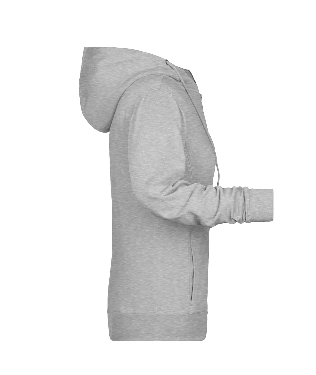 Ladies' Zip Hoody OCS Blended & RCS "8025" in Grey-Heather, Größe 3XL - Daiber