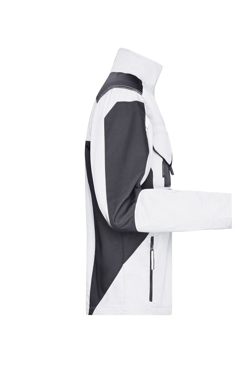 Workwear Jacket - STRONG - "JN821" in White/Carbon, Größe 6XL - Daiber