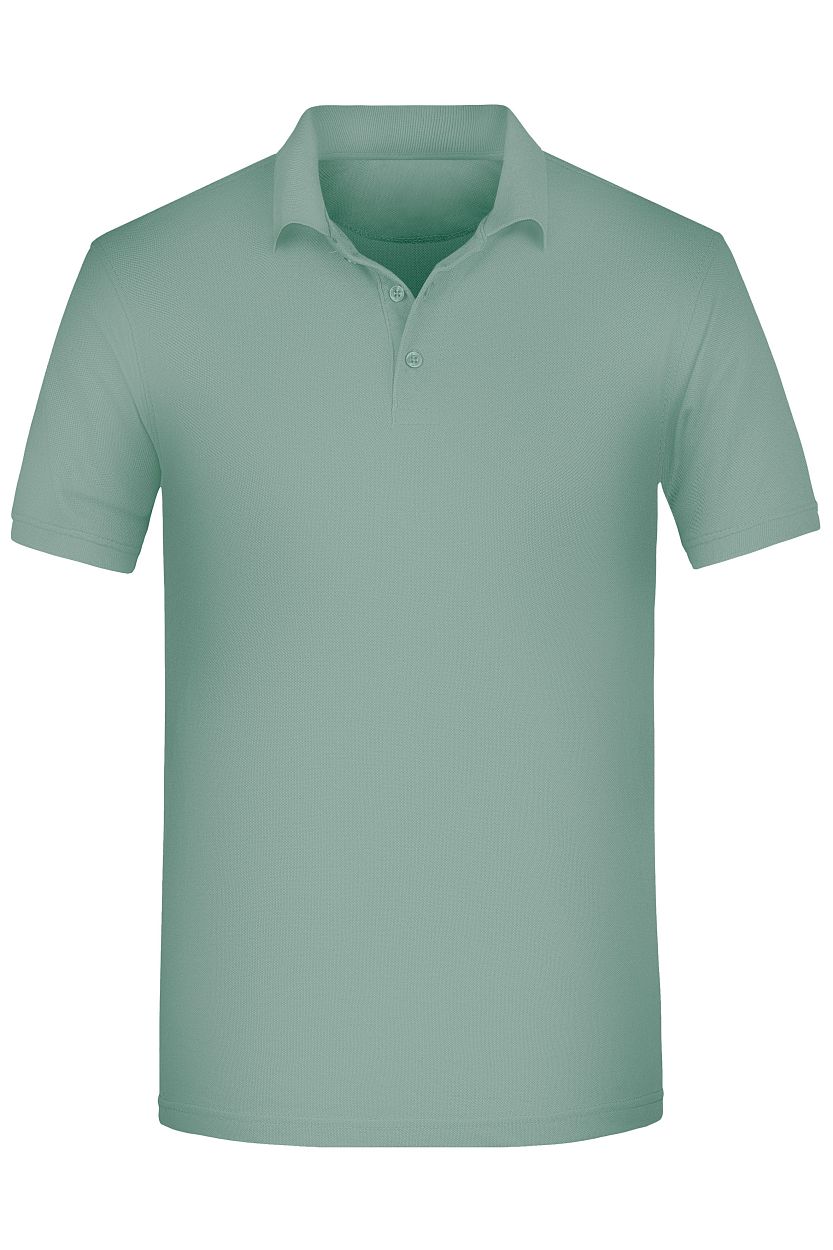 Men's ORGANIC Workwear Polo OCS Blended "JN874" in Foggy-Green, Größe 6XL - Daiber